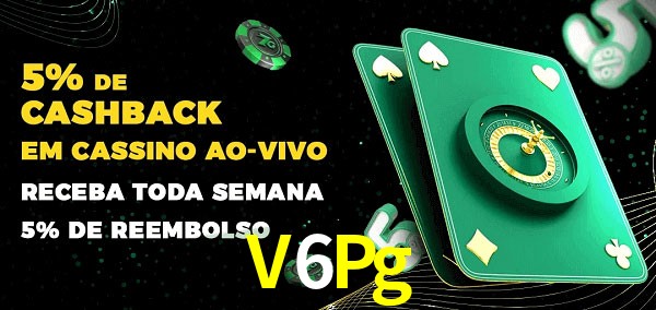 Promoções do cassino ao Vivo V6Pg